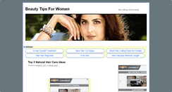 Desktop Screenshot of beautytipsforwomen.net