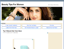 Tablet Screenshot of beautytipsforwomen.net